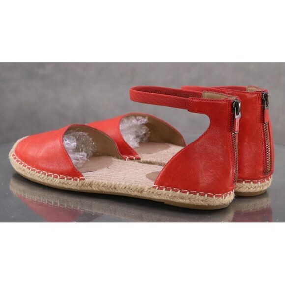 Eileen Fisher Lala Women's Espadrille Gladiator Flat Sandals Size 10 Leather EUC - Picture 6 of 12